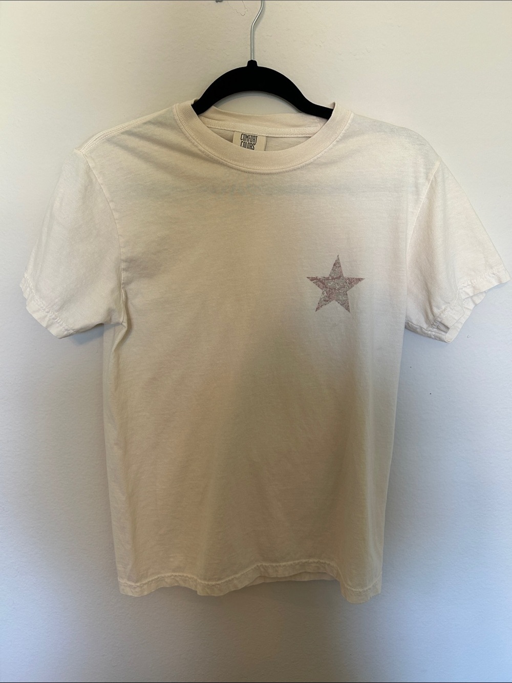 riot society Cream Graphic Star Short Sleeve Tee